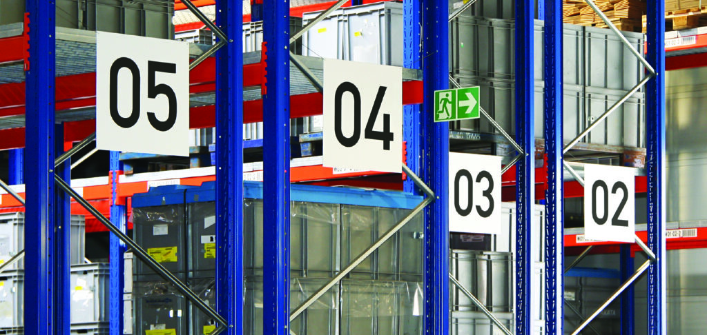 end of aisle racking ,arker signs for warehouse racking identification