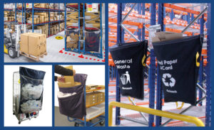 racksack waste collection and segregation in warehouses