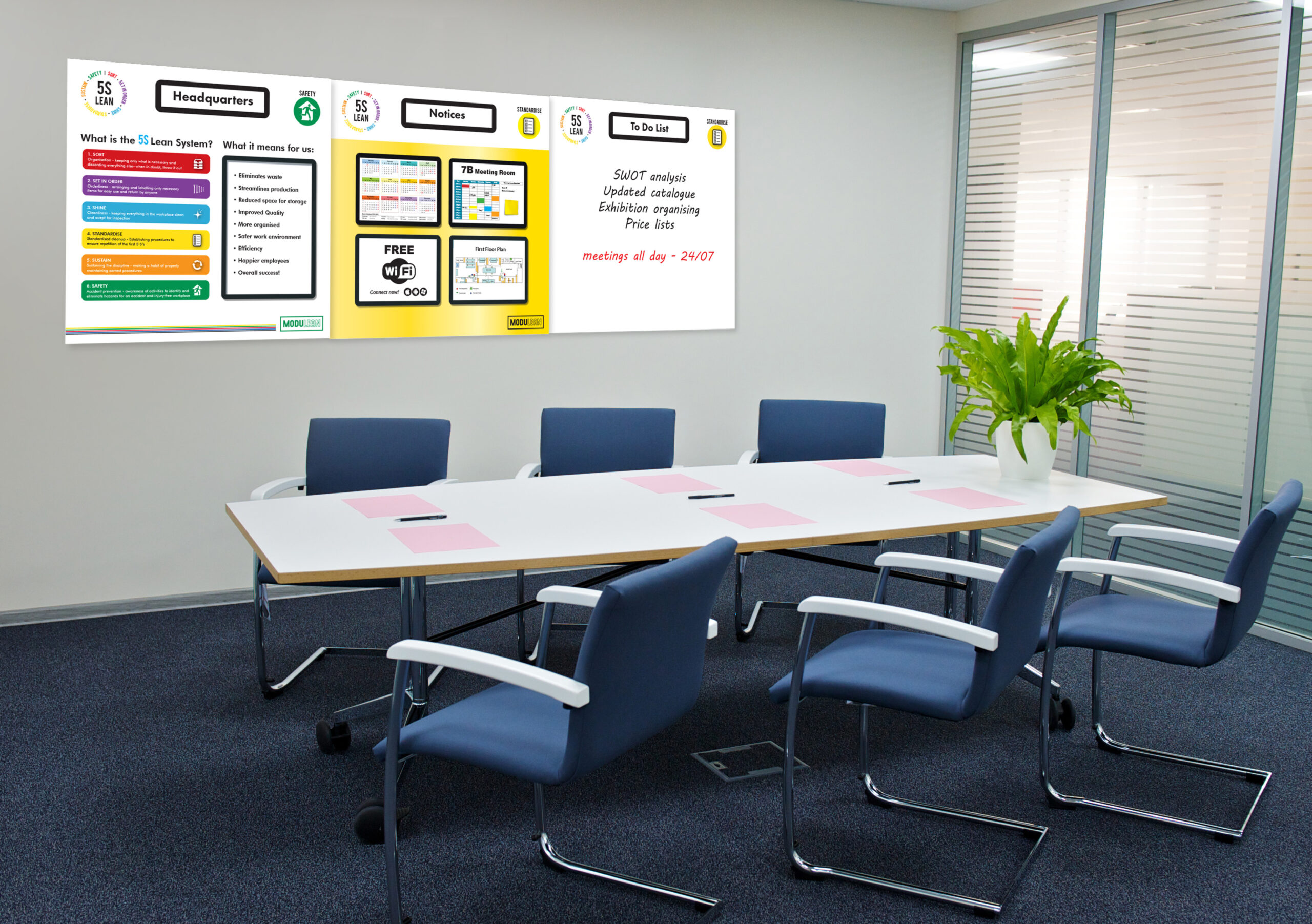 modulean 5s lean shadow boards office meeting room notice board easy wipe magnetic board 5s lean system explained vis comm boards