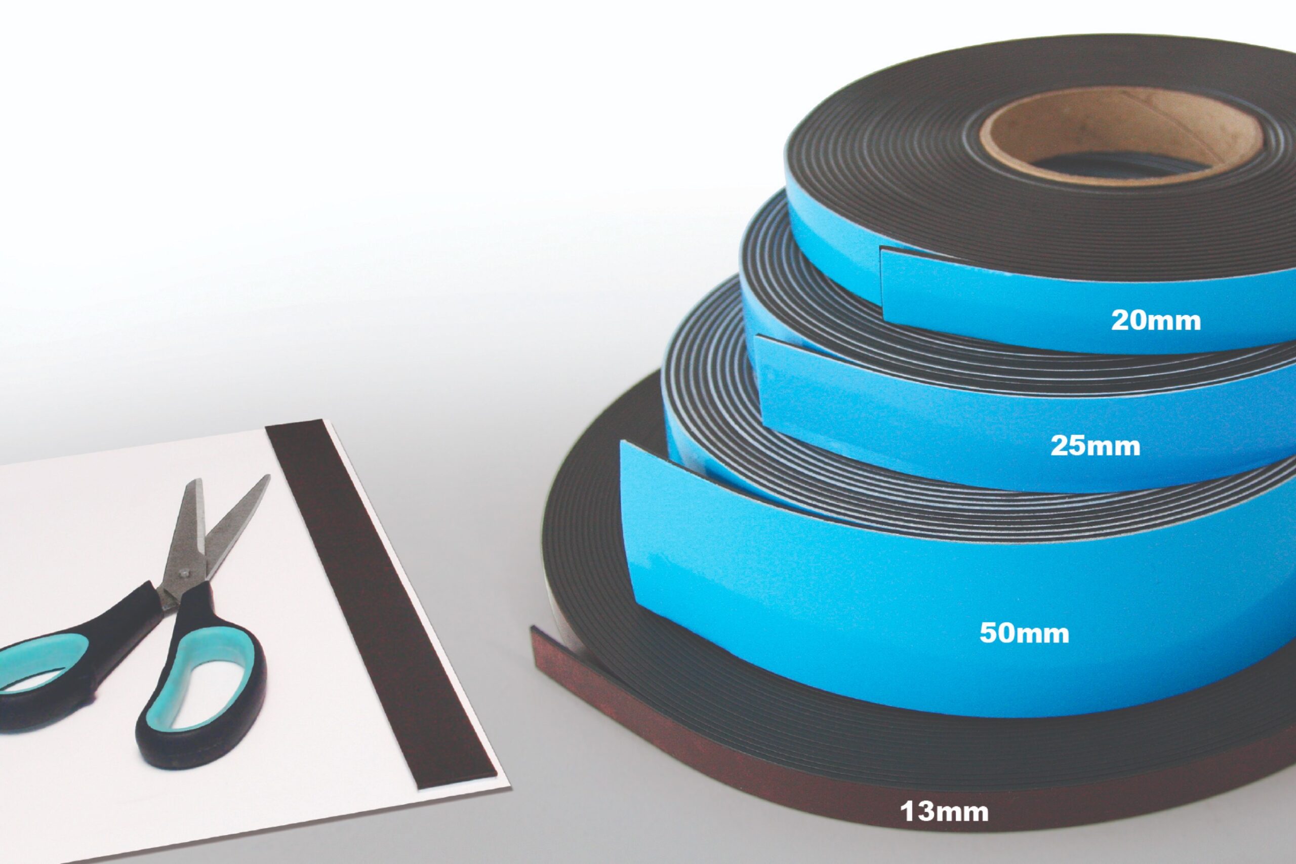 Photo of top quality industrial magnetic strip tape ranging from 13mm to 20mm