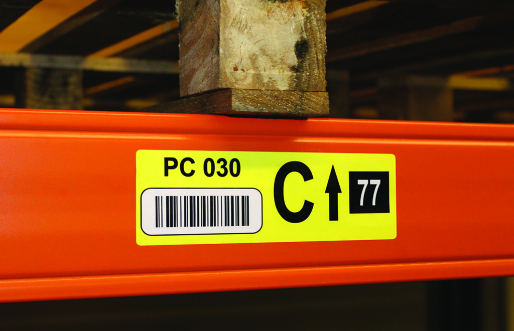 Pallet racking location labelling