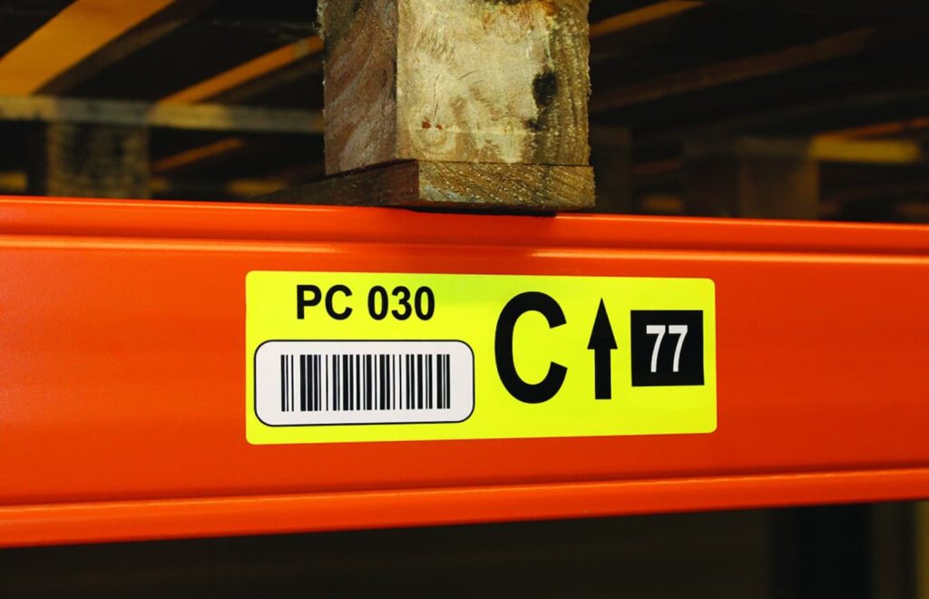 Beaverswood warehouse barcode label