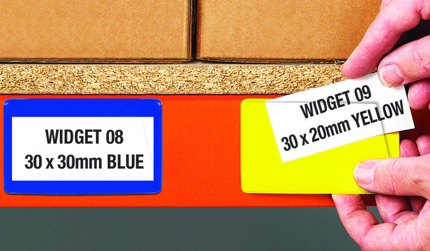 Self-adhesive ticket pouches - simple warehouse labelling solutions