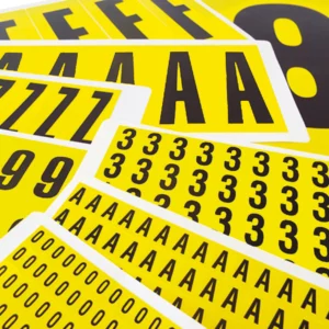 Self Adhesive Numbers and Letters Individuals