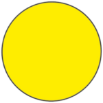 Yellow Circle Floor Marker