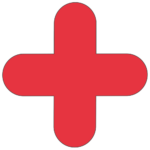 Red Cross Floor Marker